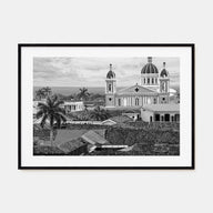 Nicaragua Landscape B&W Poster
