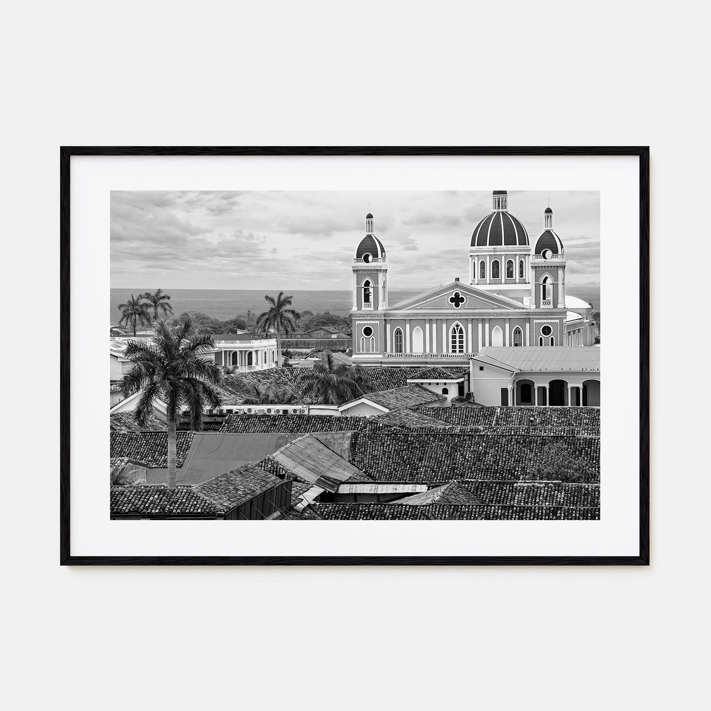 Nicaragua Landscape B&W Poster