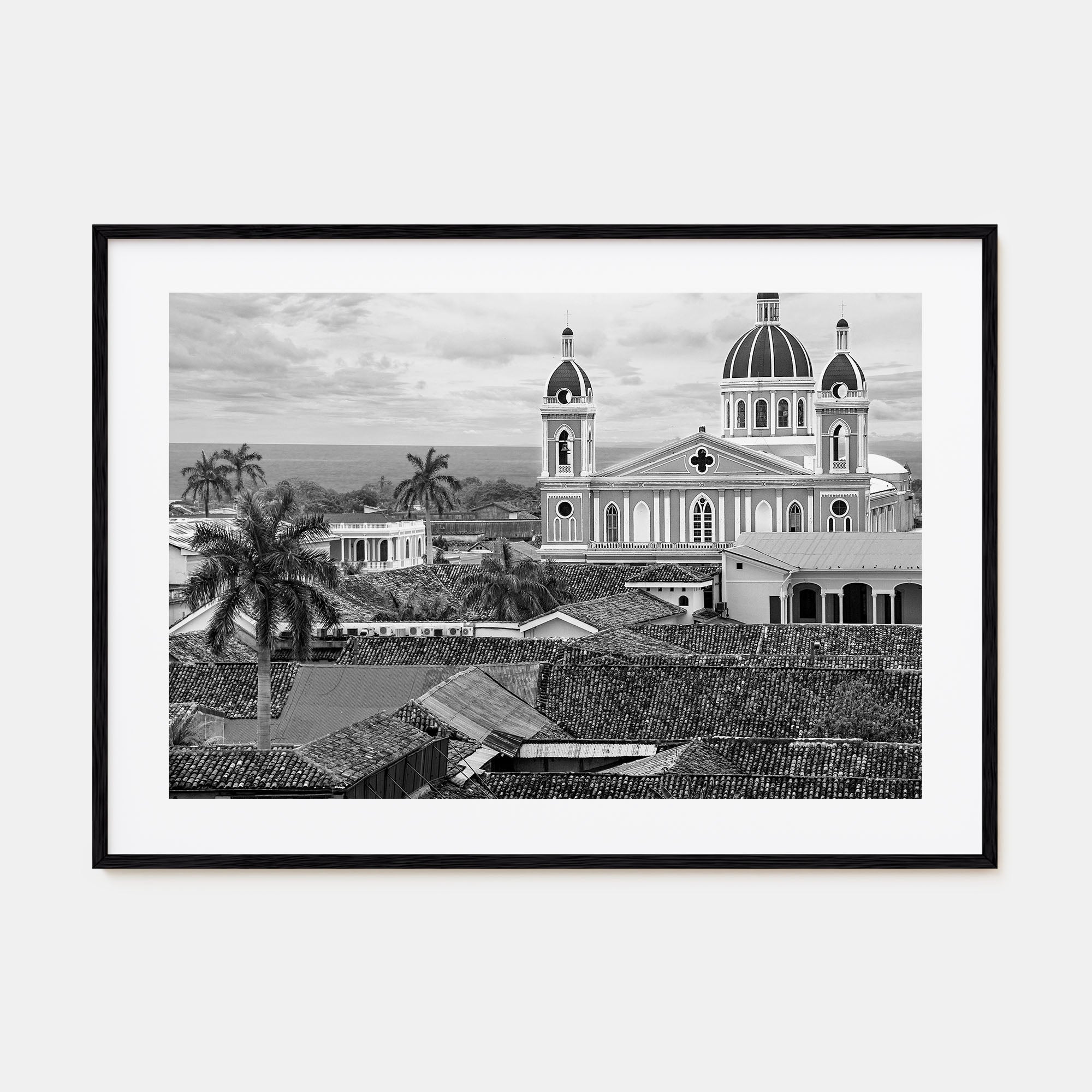 Nicaragua Landscape B&W Poster