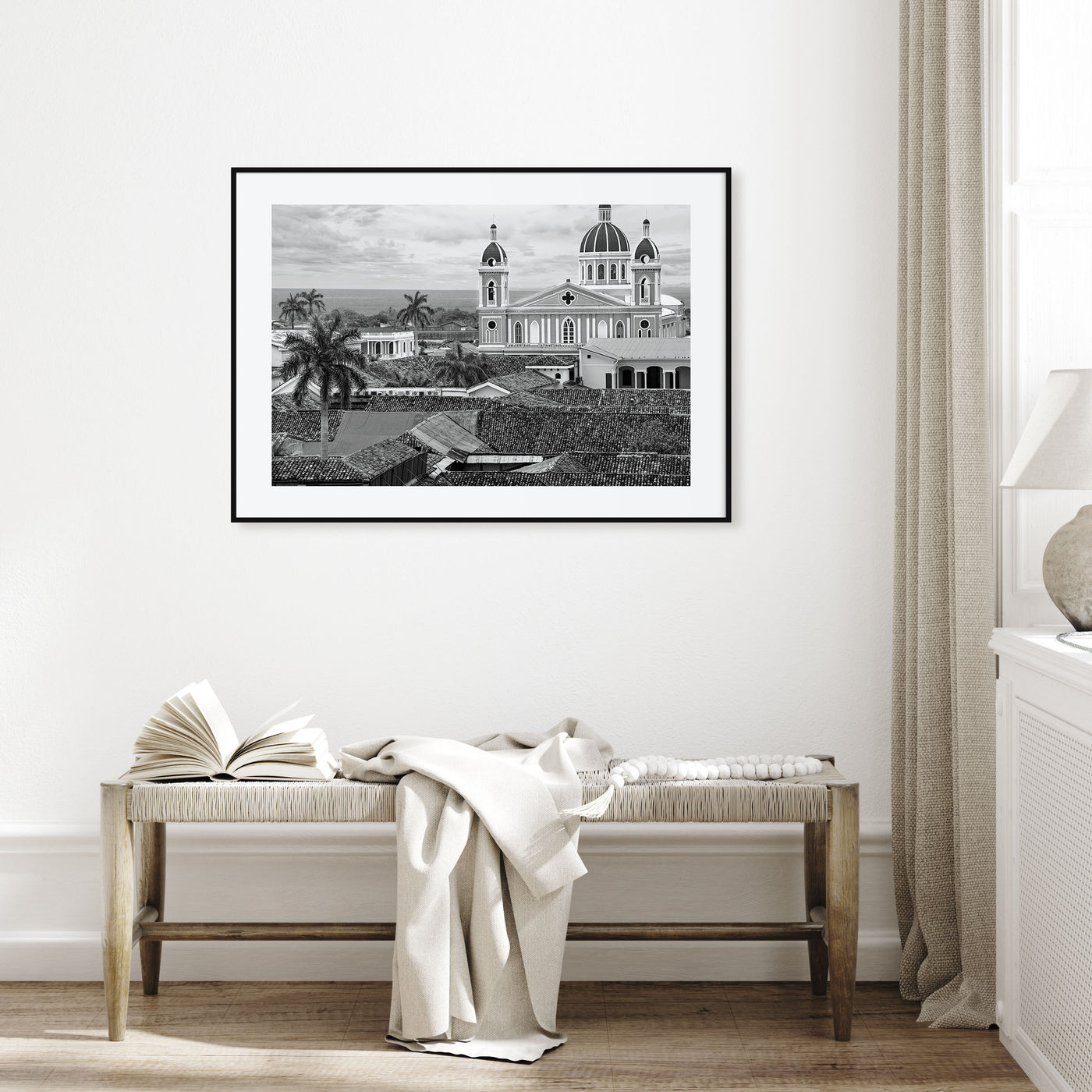 Nicaragua Landscape B&W Poster