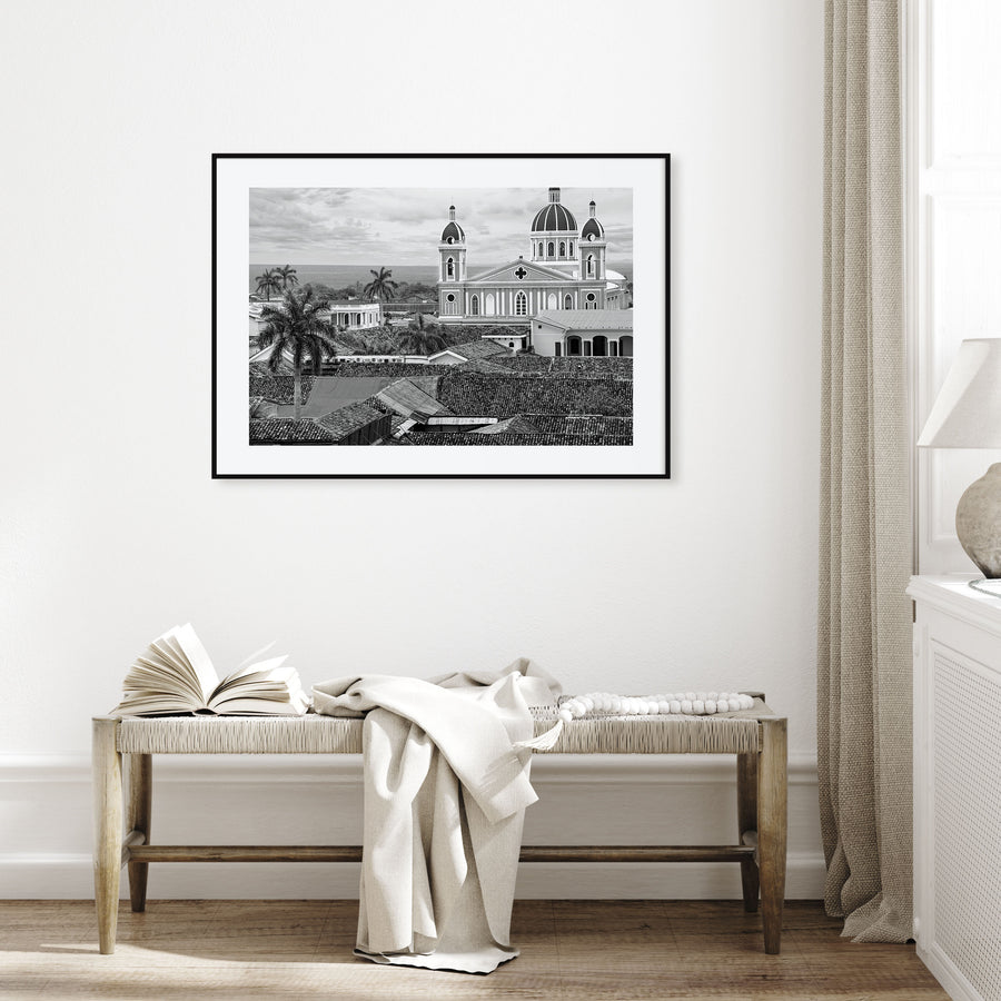 Nicaragua Landscape B&W Poster