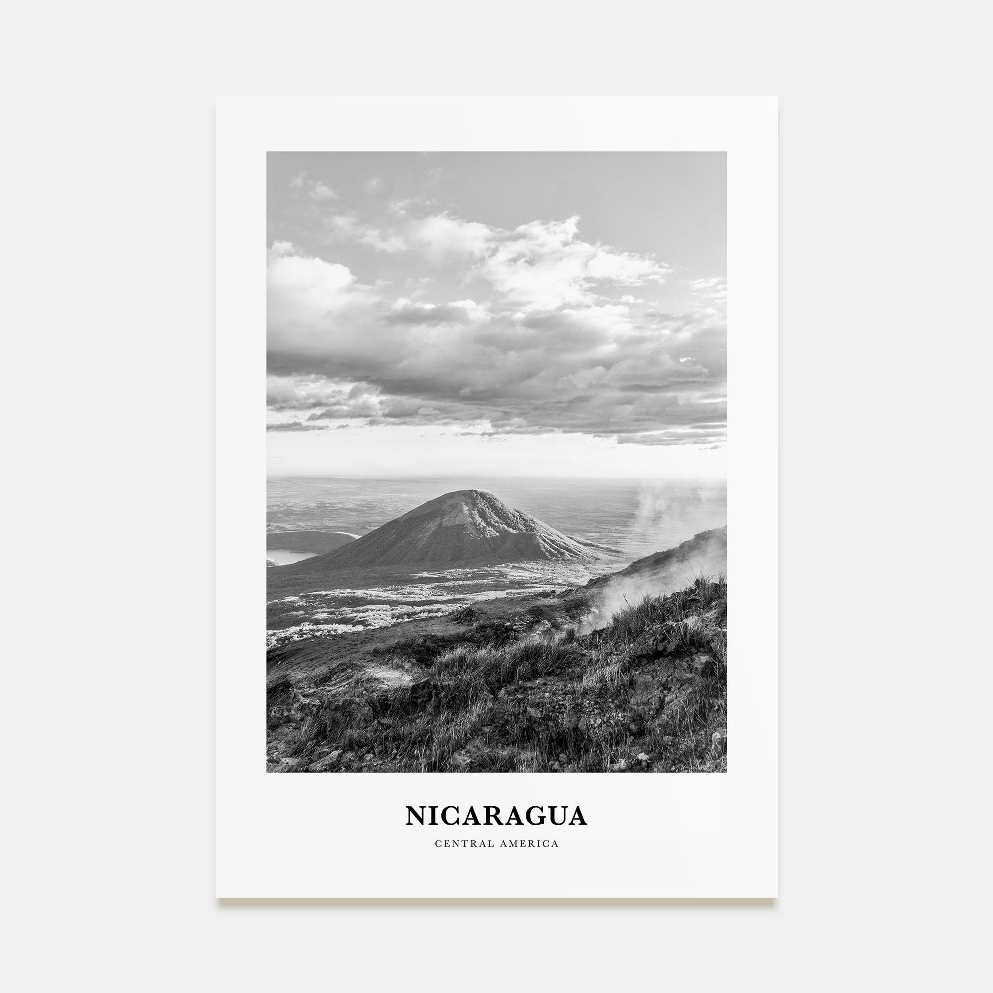 Nicaragua Portrait B&W Poster