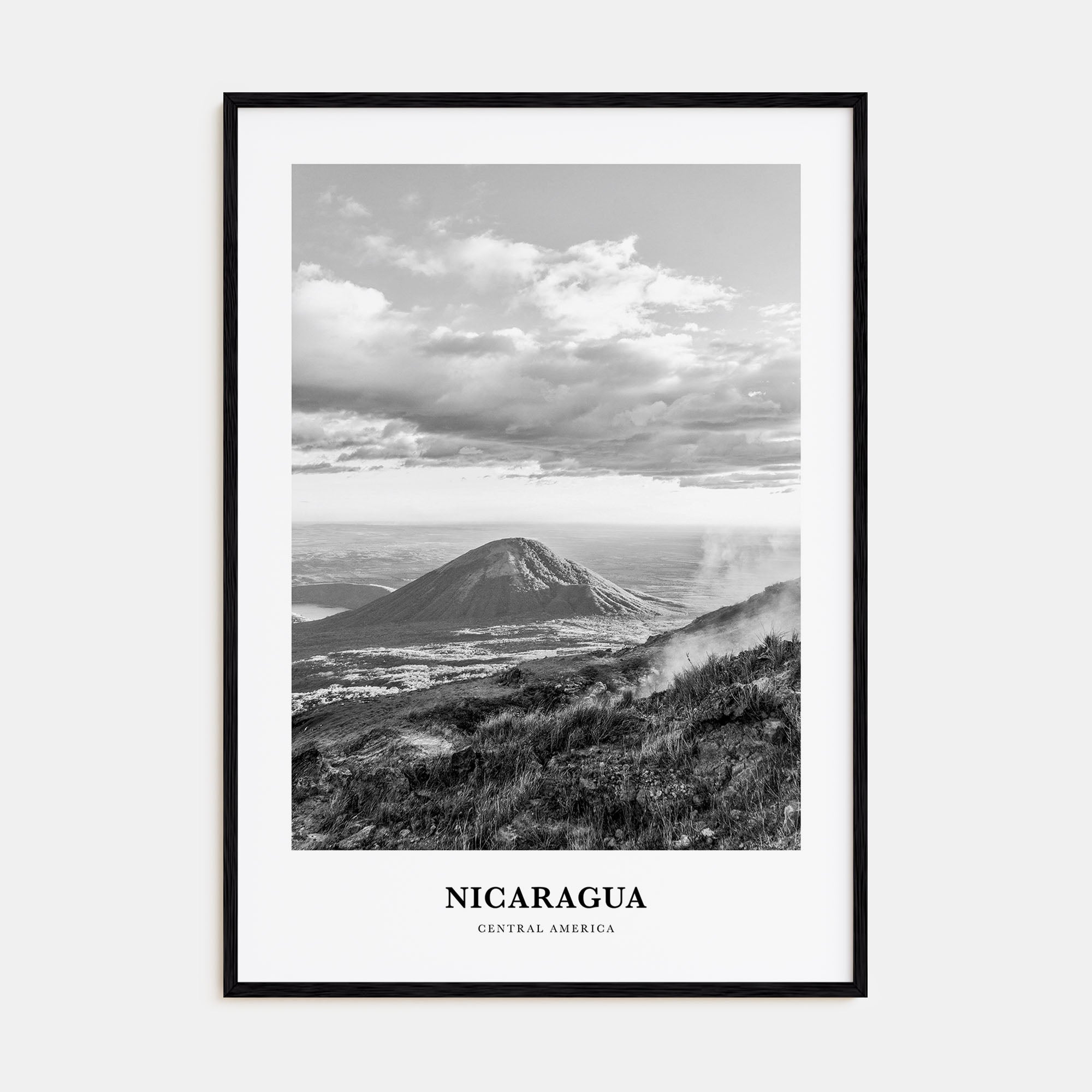 Nicaragua Portrait B&W Poster