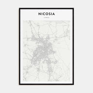 Nicosia Map Portrait Poster