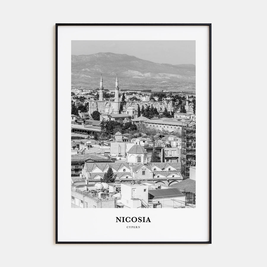 Nicosia Portrait B&W Poster