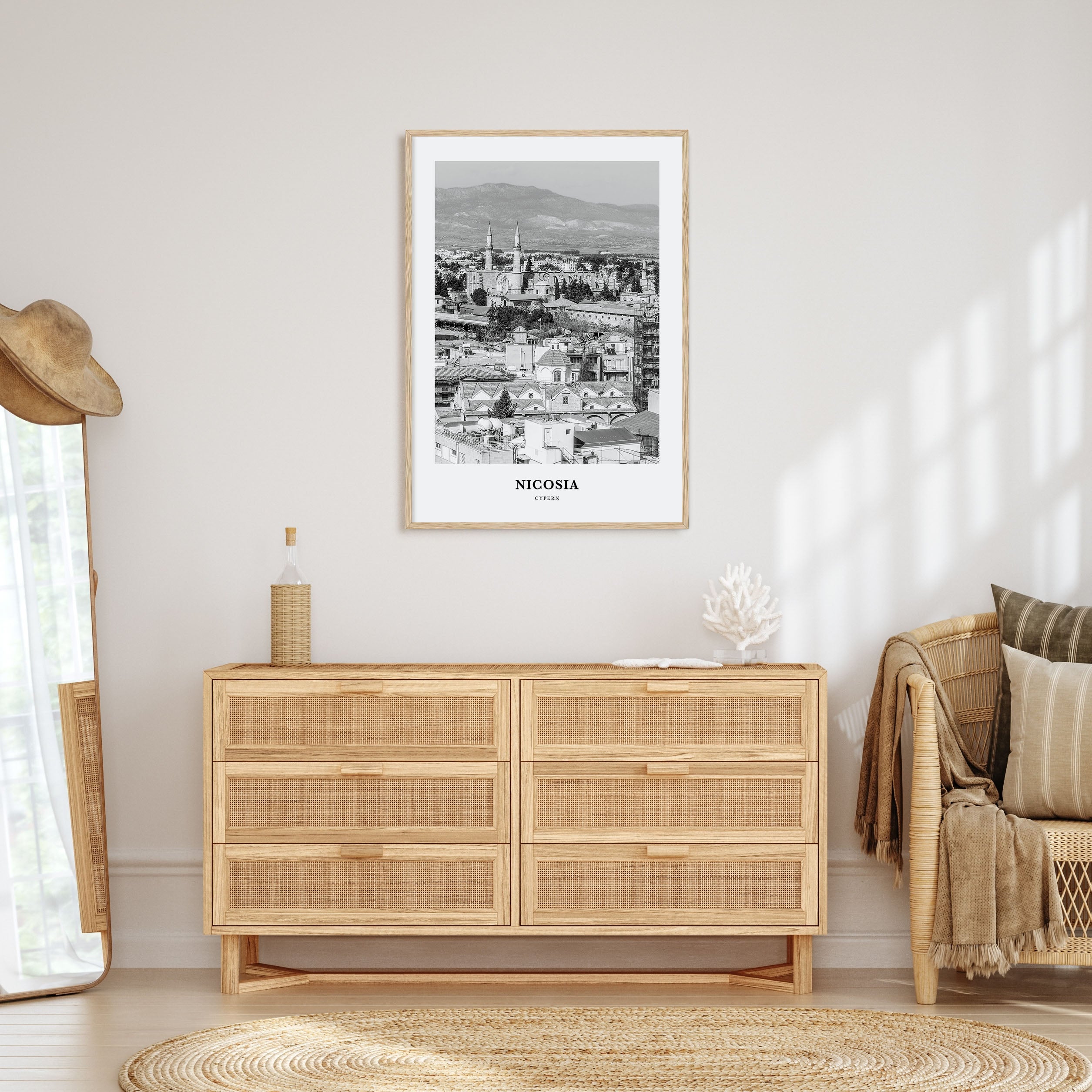 Nicosia Portrait B&W Poster