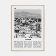 Nicosia Travel B&W Poster