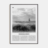 Niedersachsen Travel B&W Poster