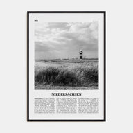 Niedersachsen Travel B&W Poster