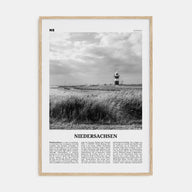 Niedersachsen Travel B&W Poster