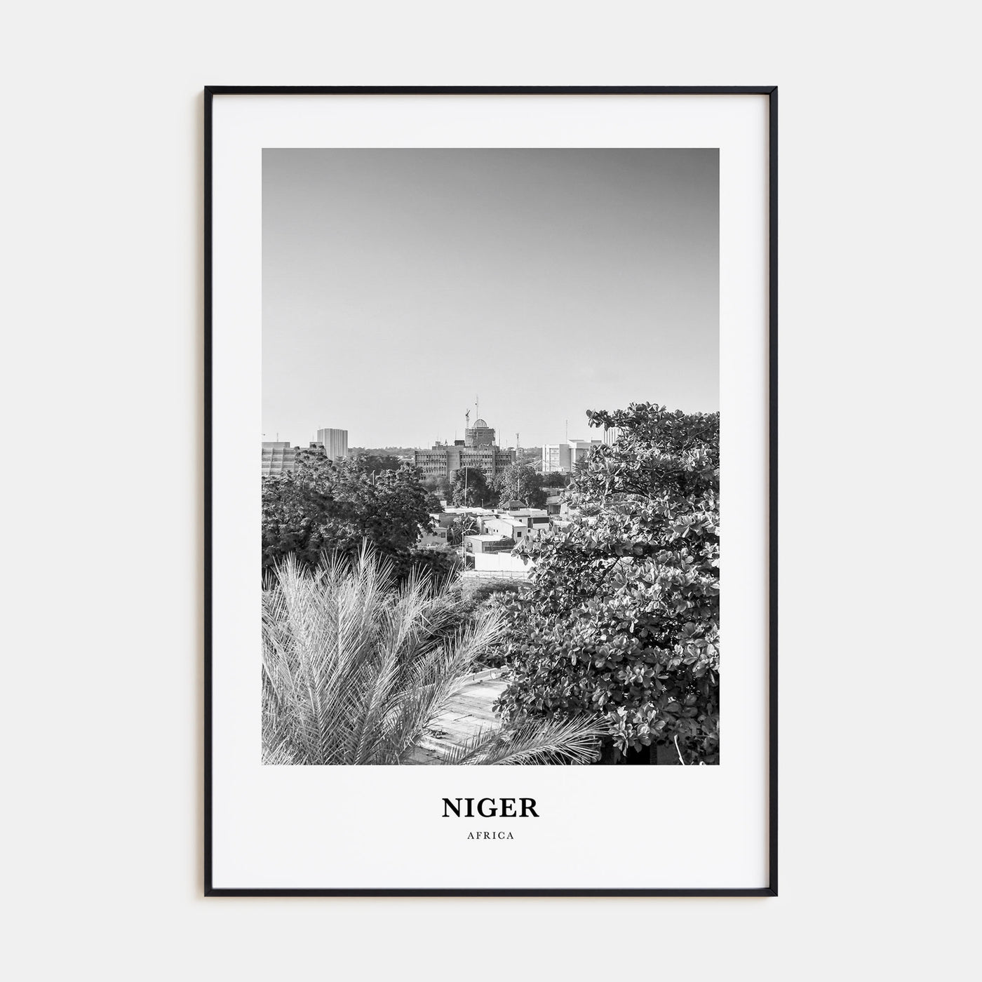 Niger Portrait B&W Poster