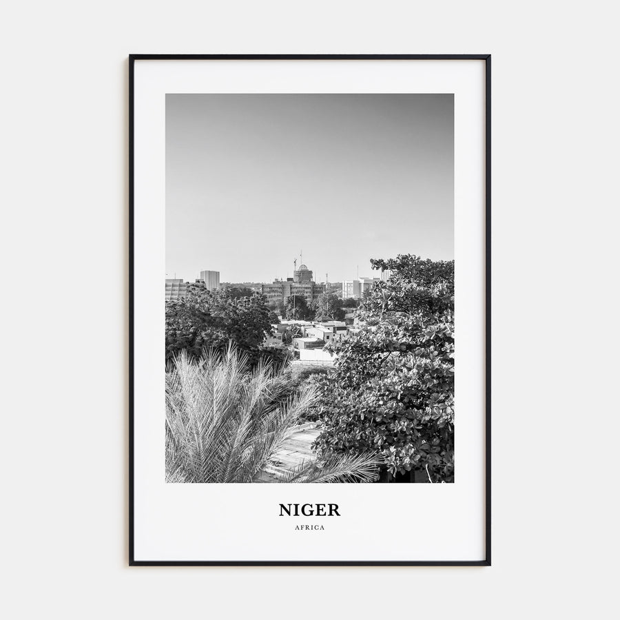 Niger Portrait B&W Poster