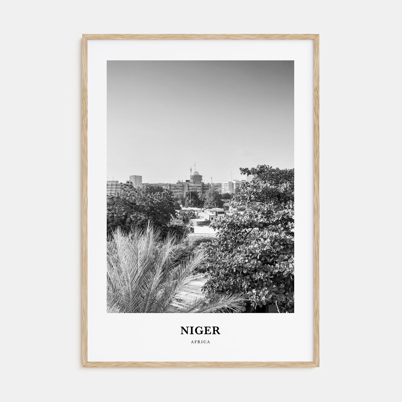 Niger Portrait B&W Poster