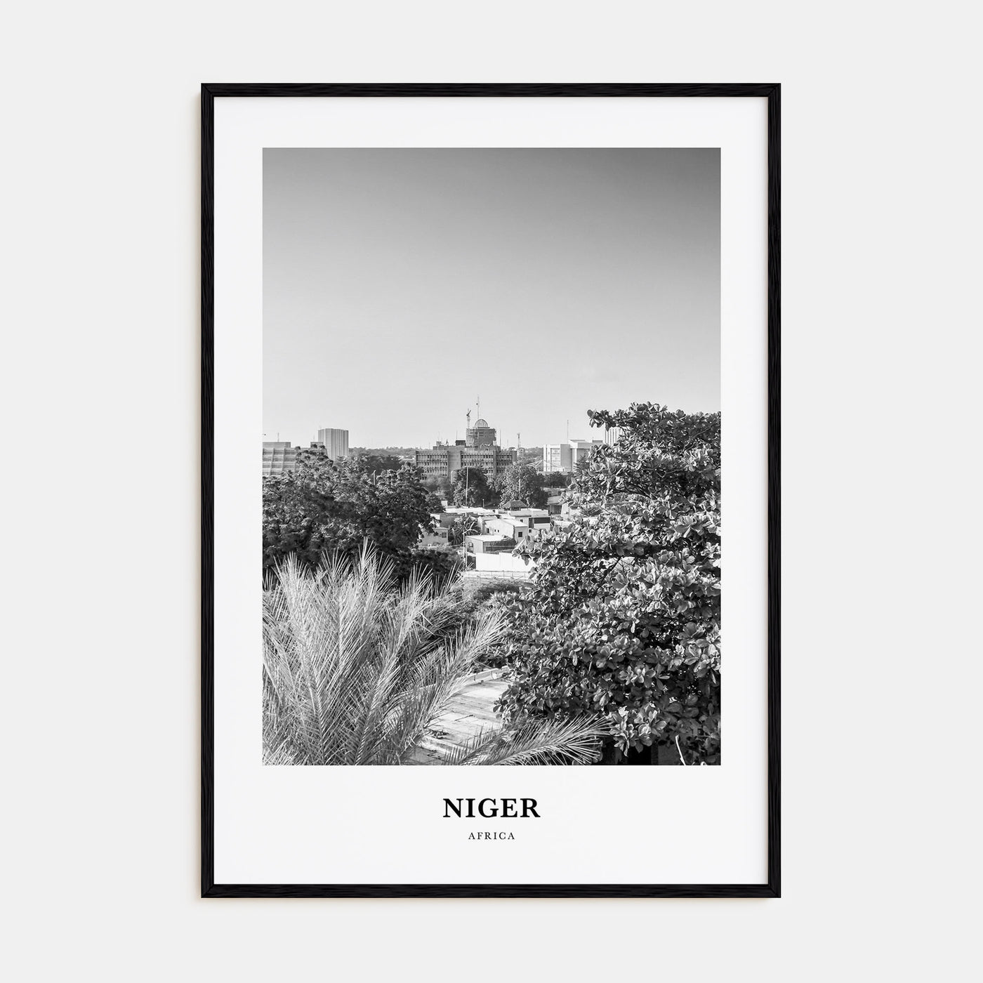 Niger Portrait B&W Poster