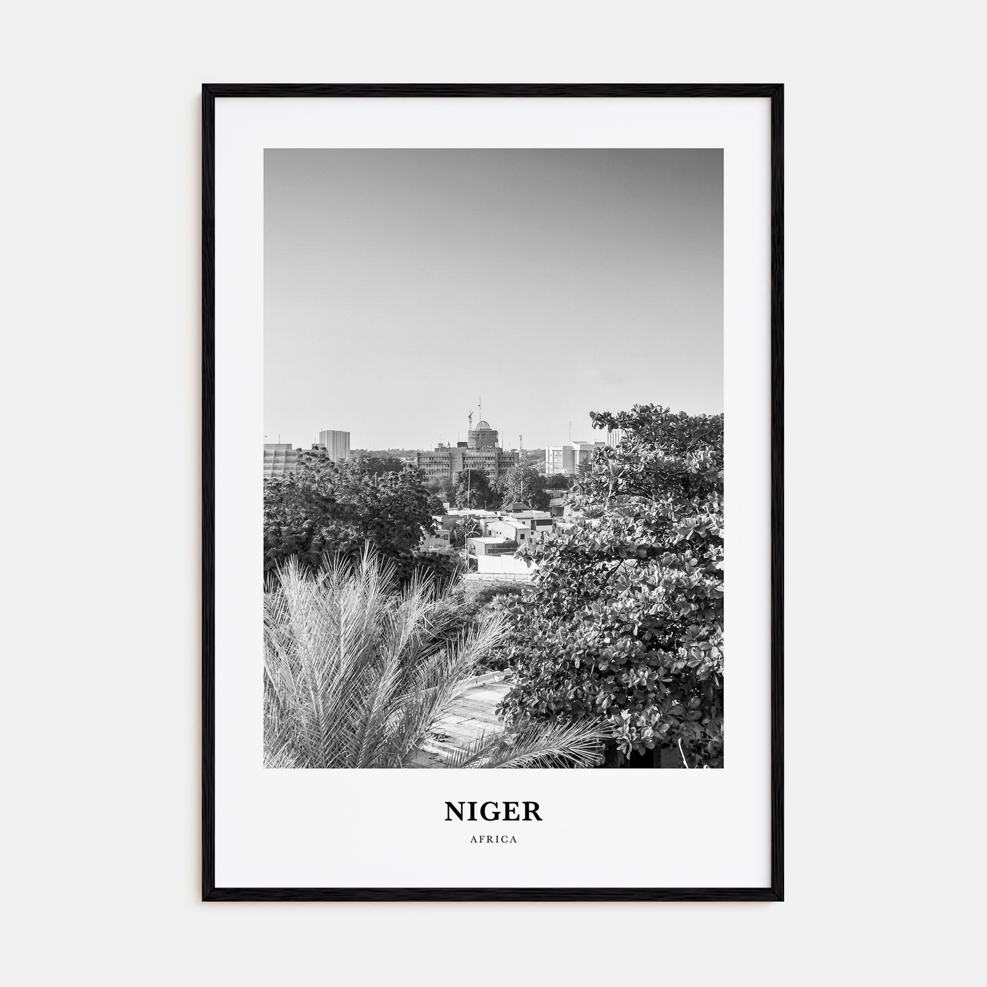 Niger Portrait B&W Poster