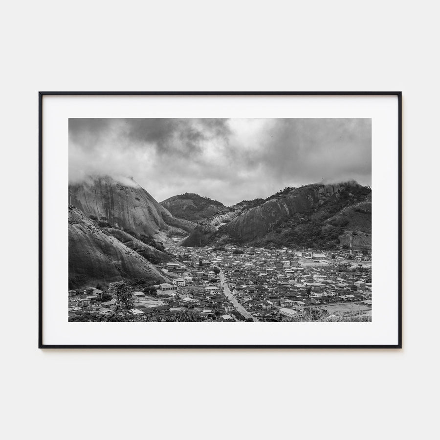 Nigeria Landscape B&W Poster