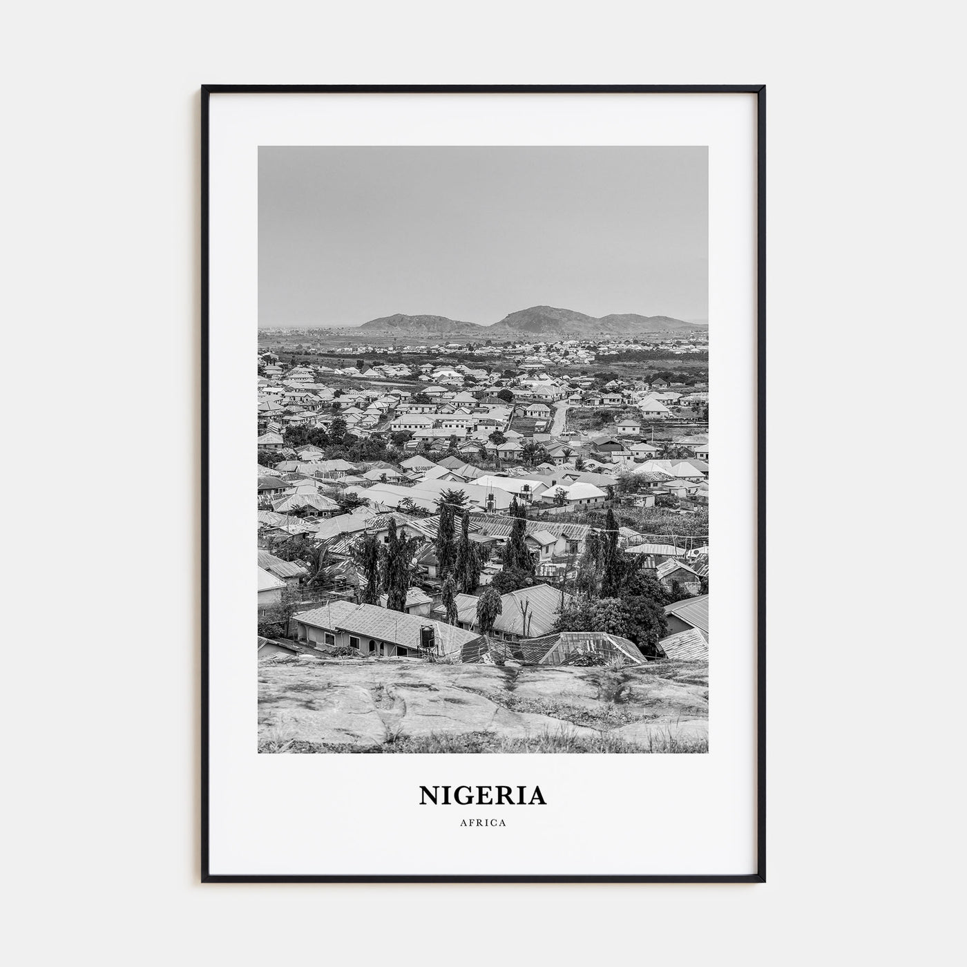 Nigeria Portrait B&W No 1 Poster