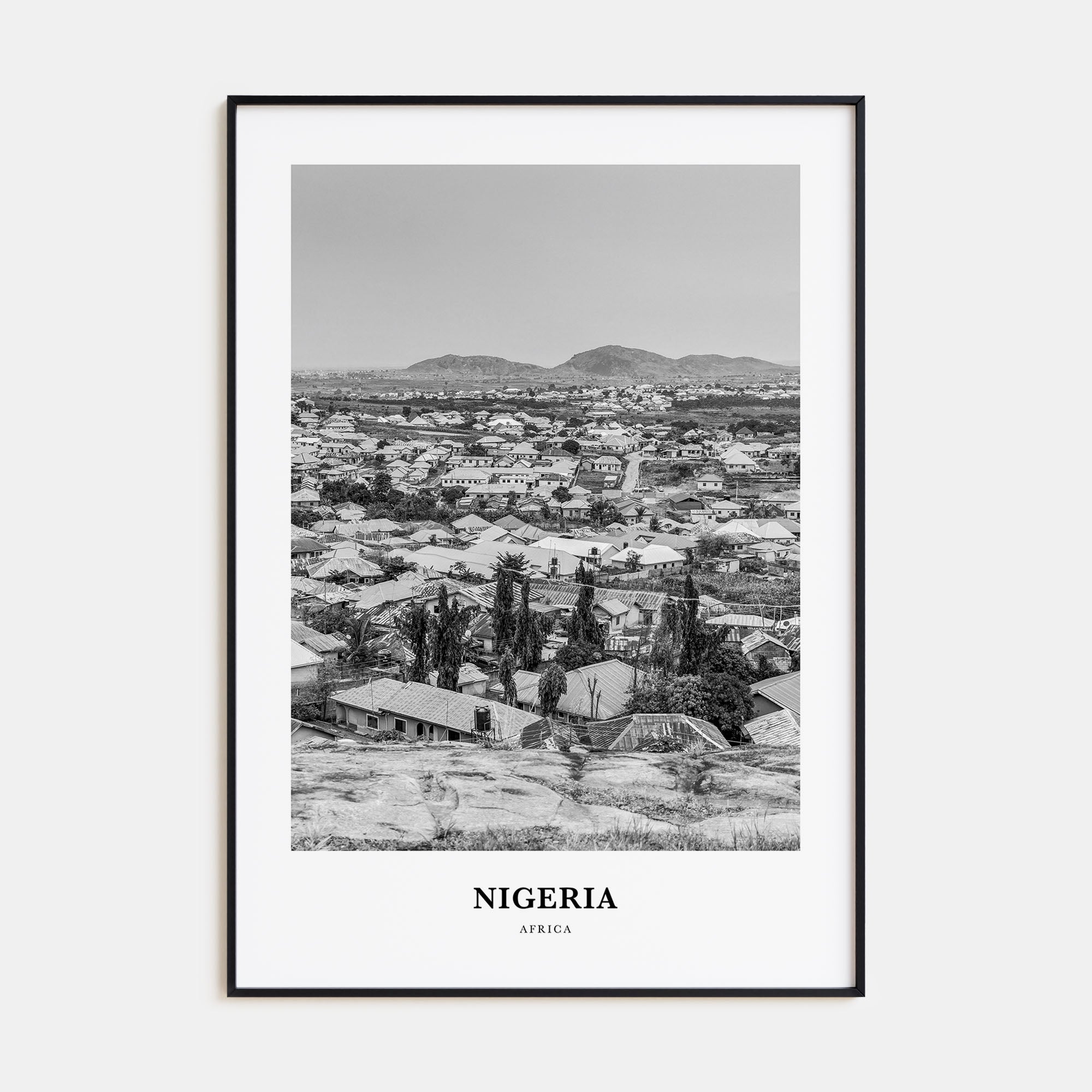 Nigeria Portrait B&W No 1 Poster