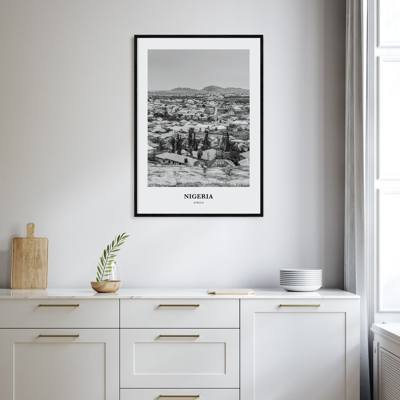 Nigeria Portrait B&W No 1 Poster