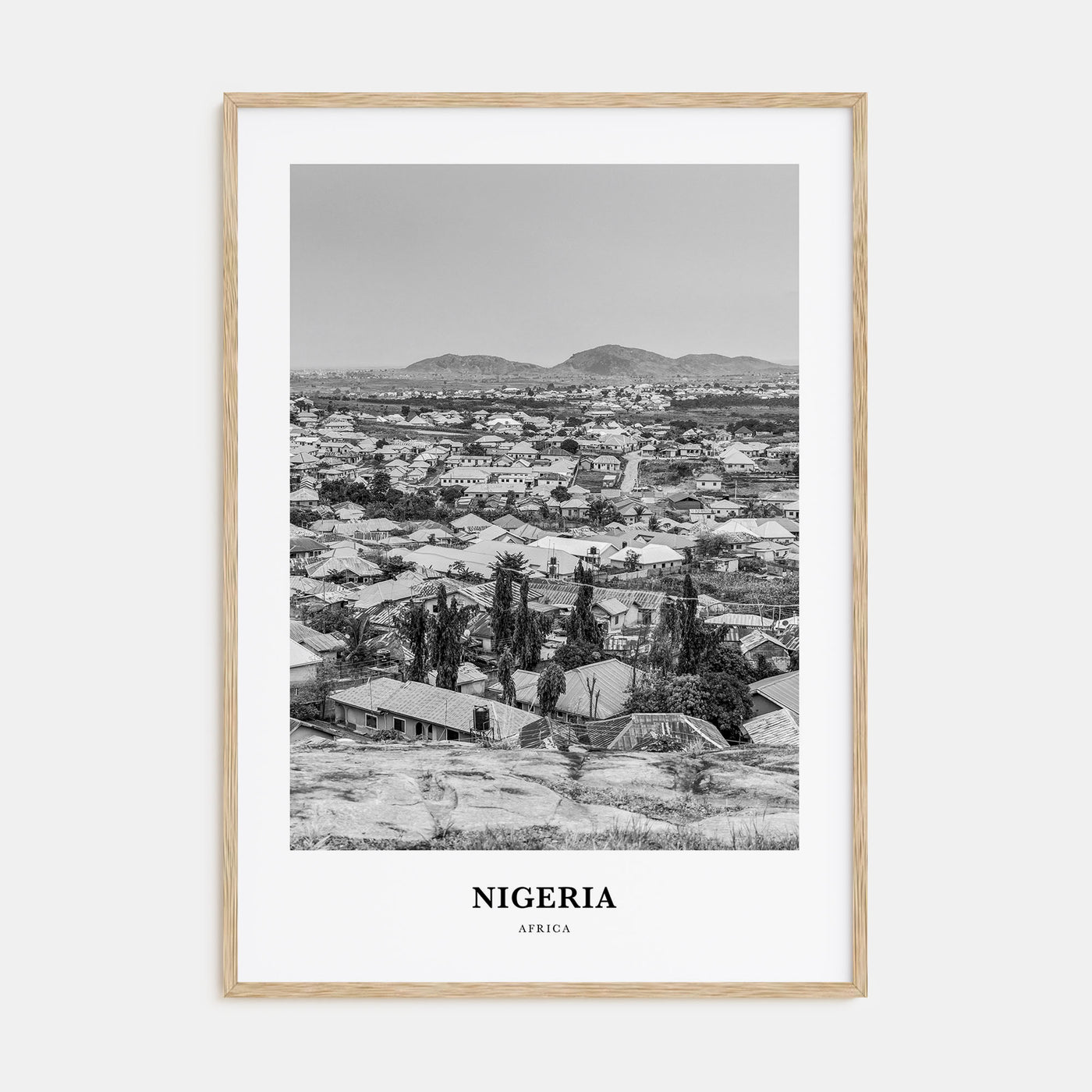 Nigeria Portrait B&W No 1 Poster