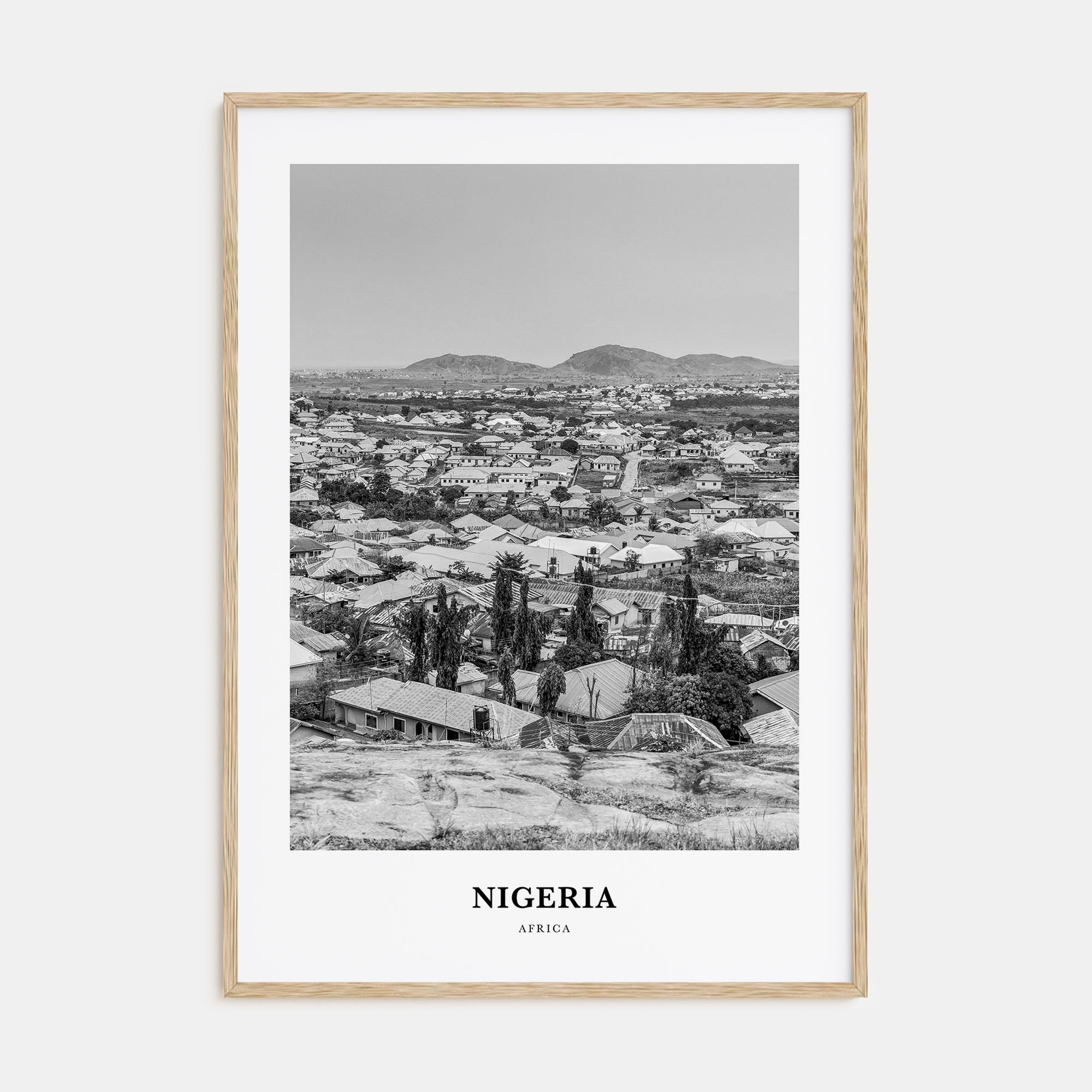 Nigeria Portrait B&W No 1 Poster