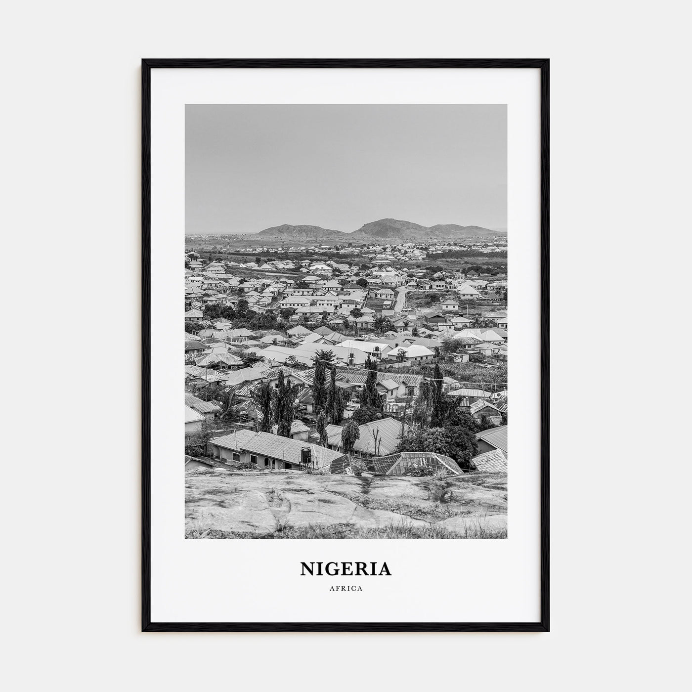 Nigeria Portrait B&W No 1 Poster