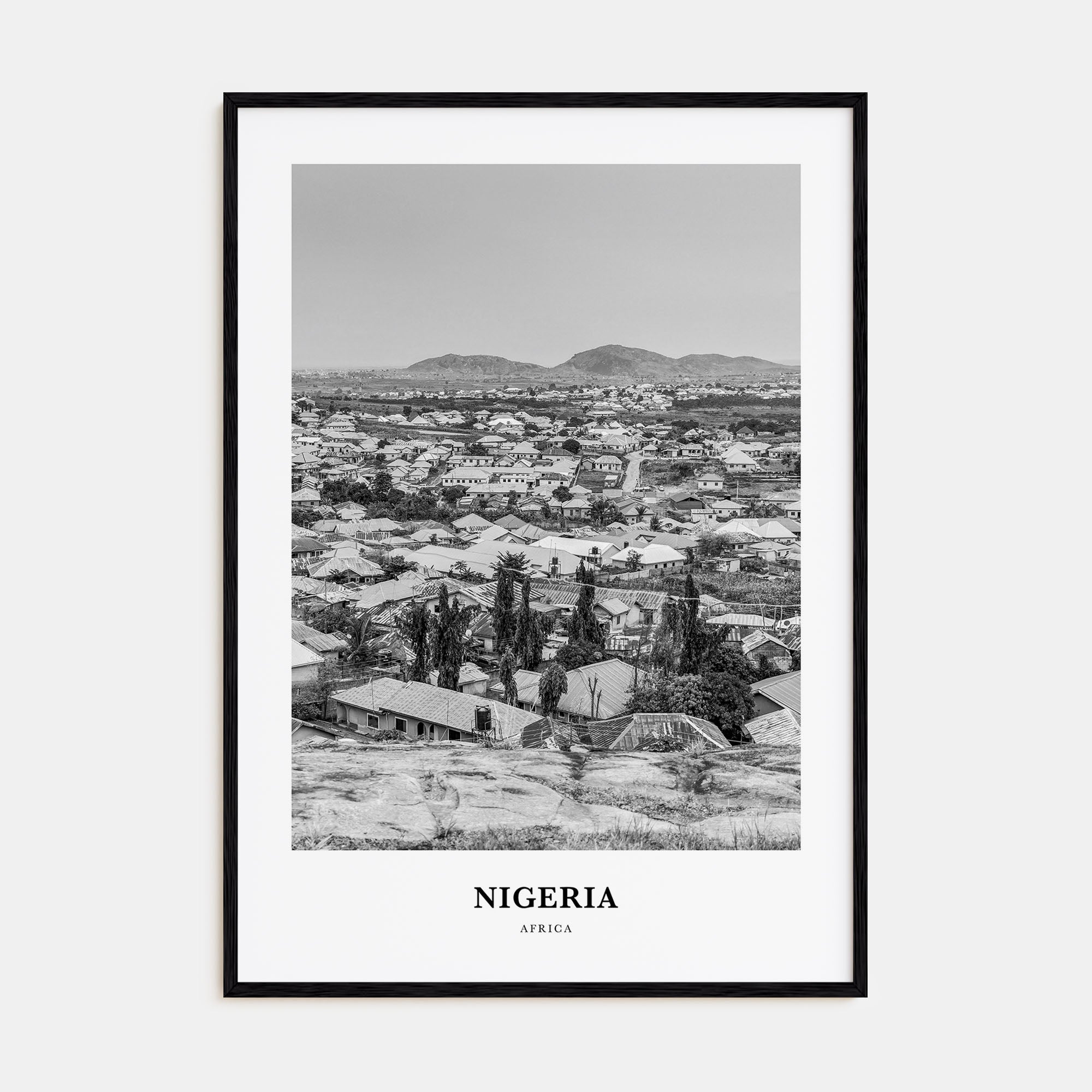 Nigeria Portrait B&W No 1 Poster