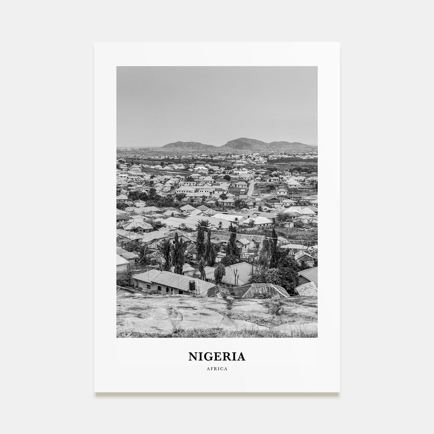 Nigeria Portrait B&W No 1 Poster