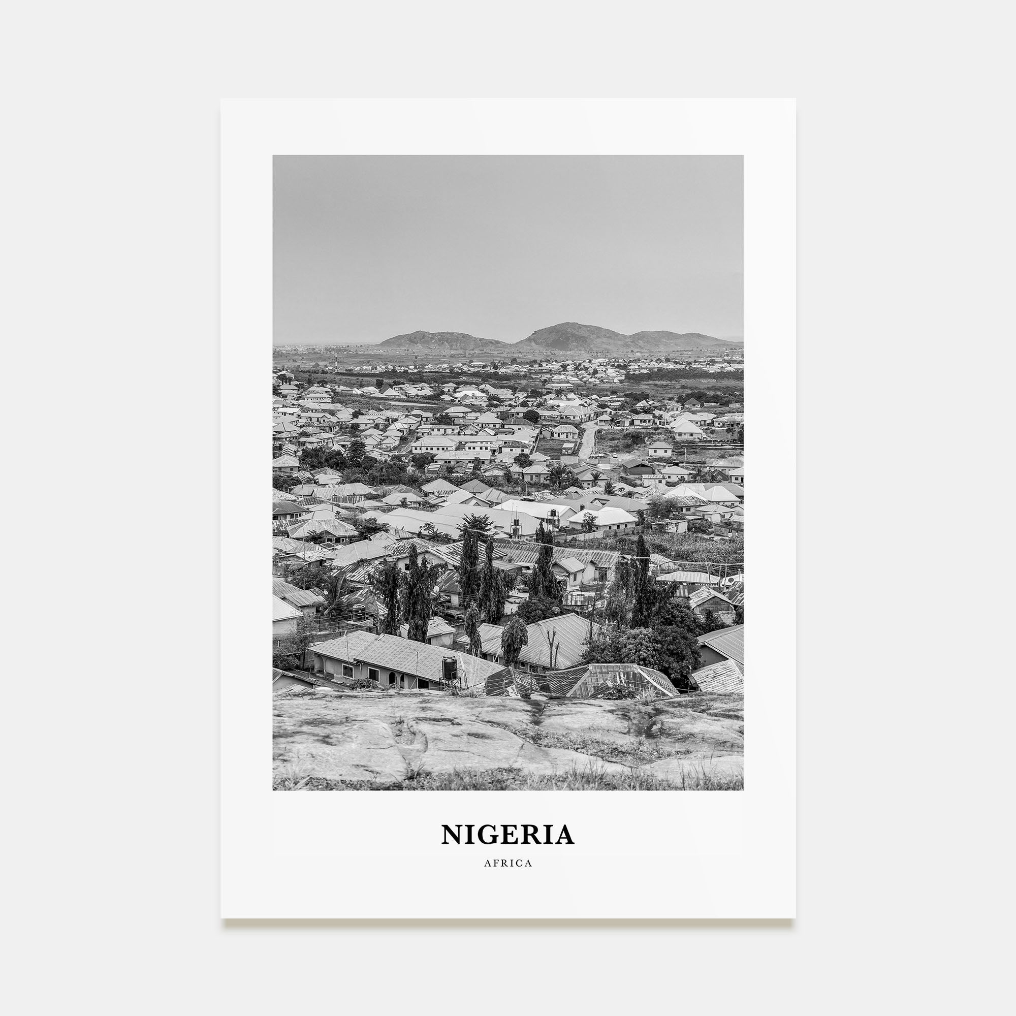 Nigeria Portrait B&W No 1 Poster