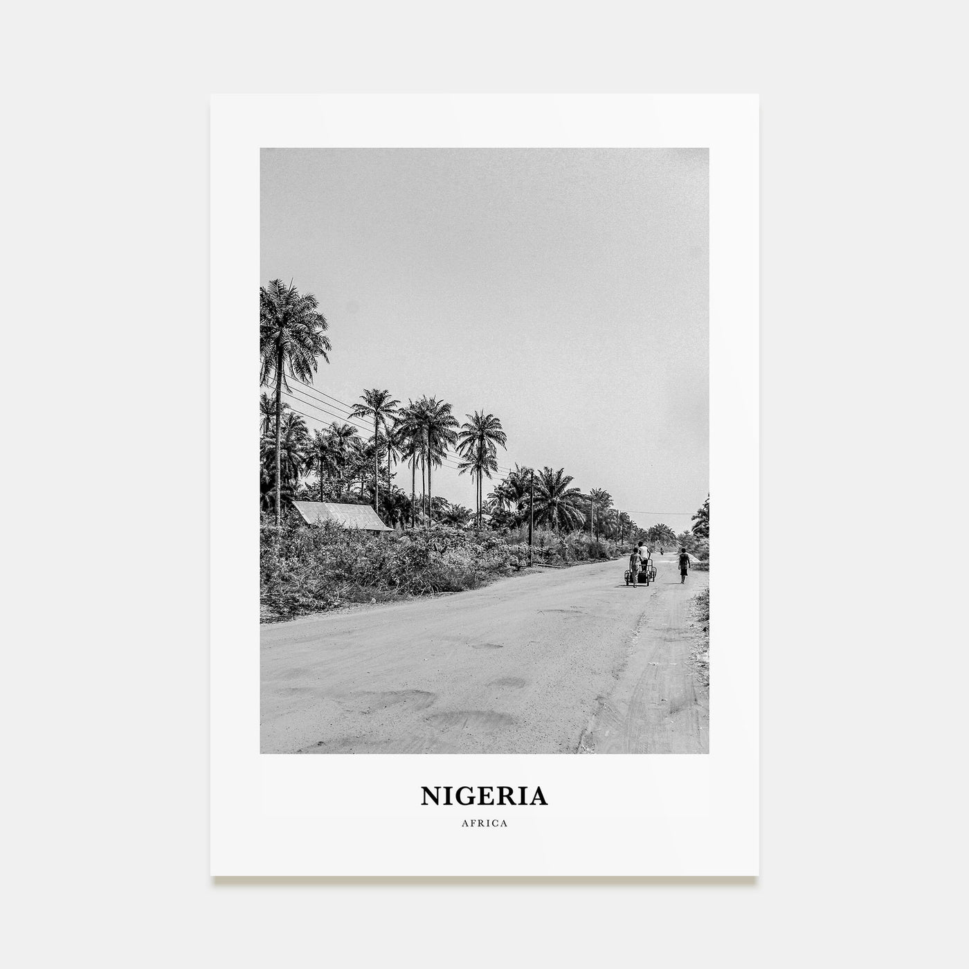Nigeria Portrait B&W No 2 Poster