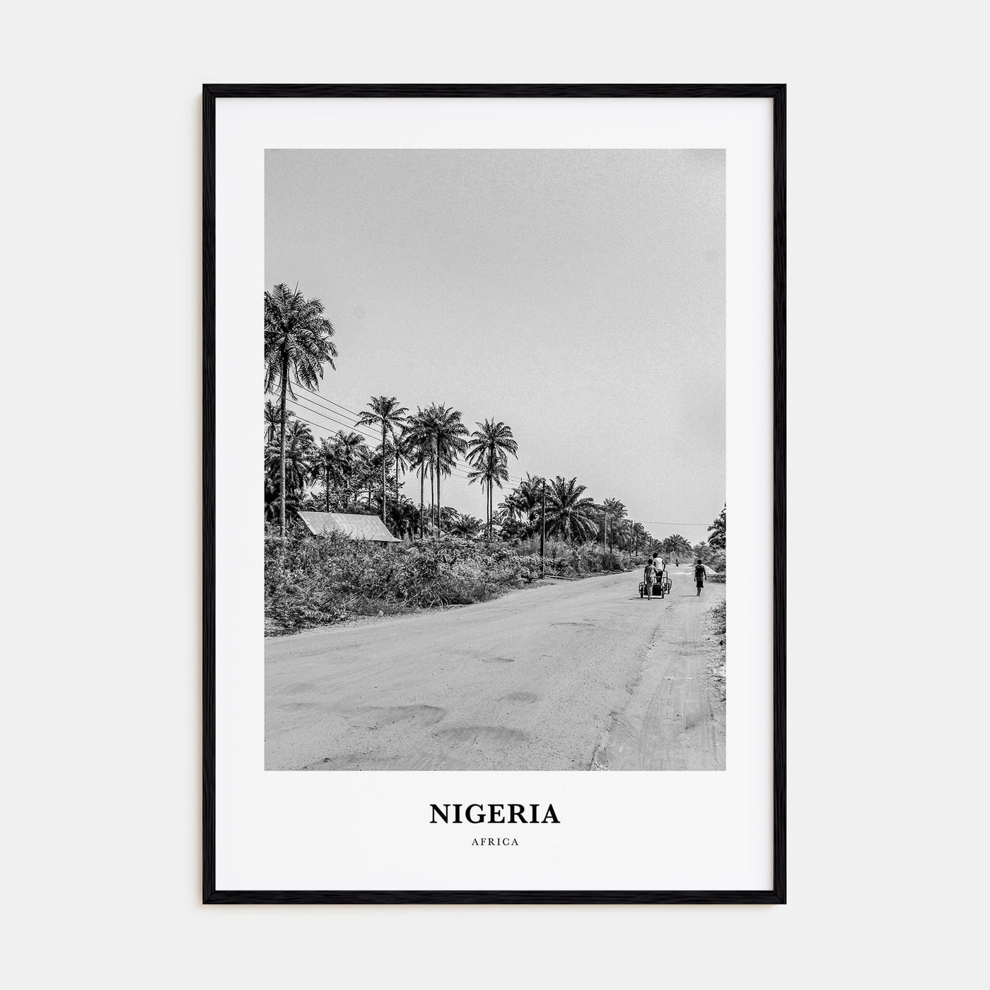 Nigeria Portrait B&W No 2 Poster