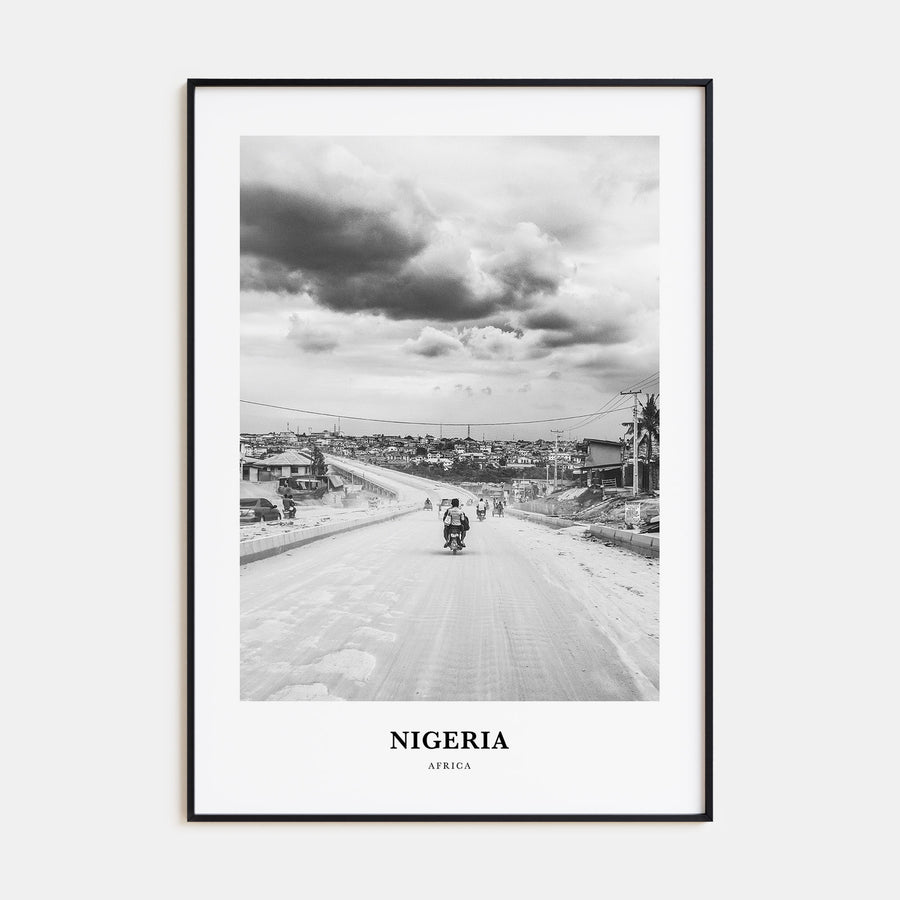 Nigeria Portrait B&W No 3 Poster