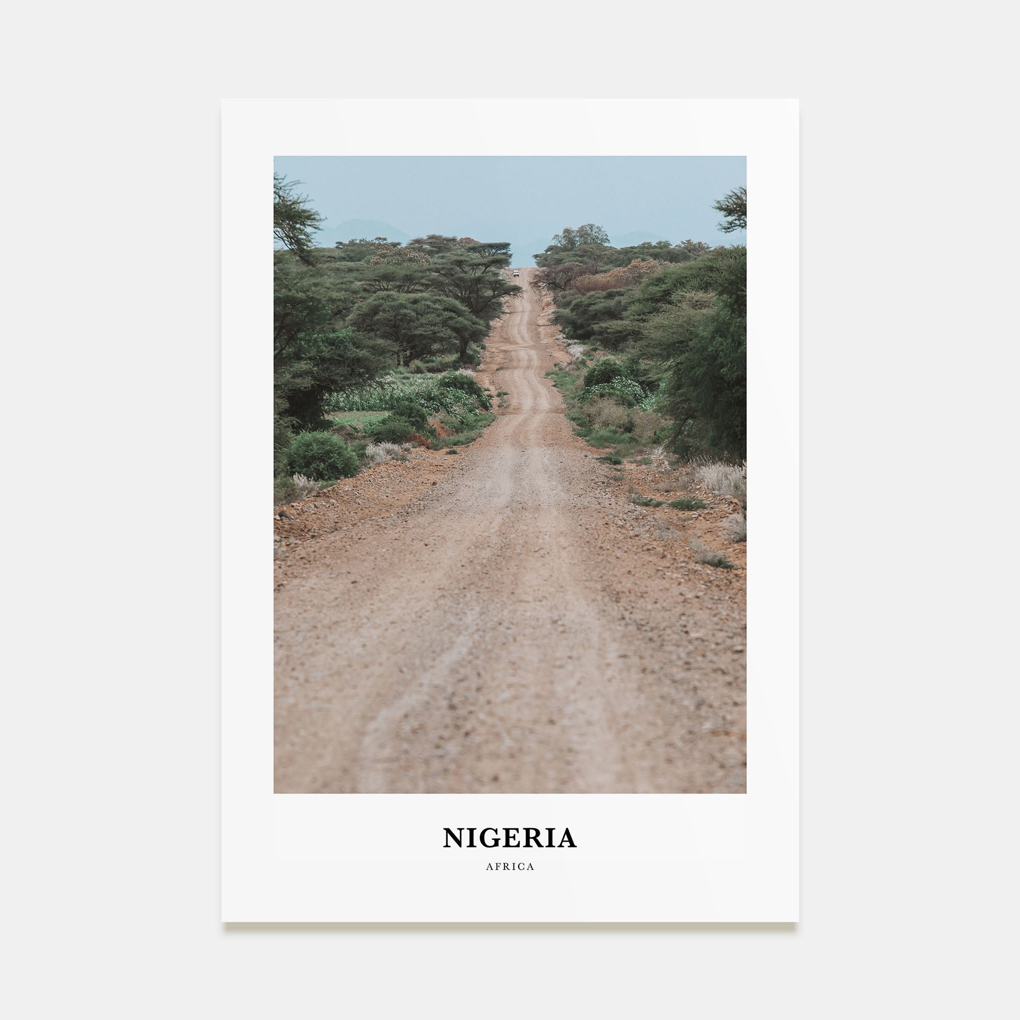 Nigeria Portrait Color Poster