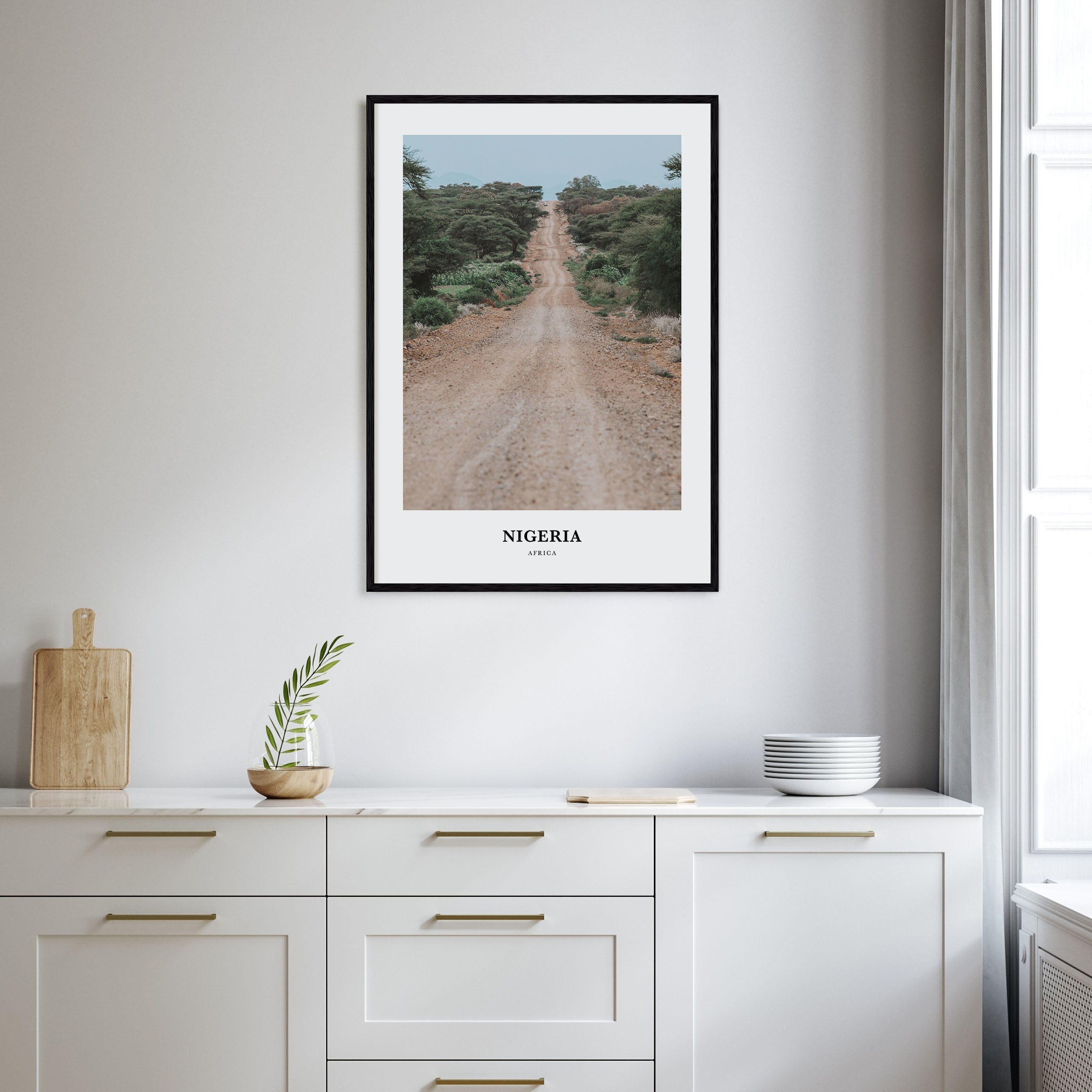 Nigeria Portrait Color Poster