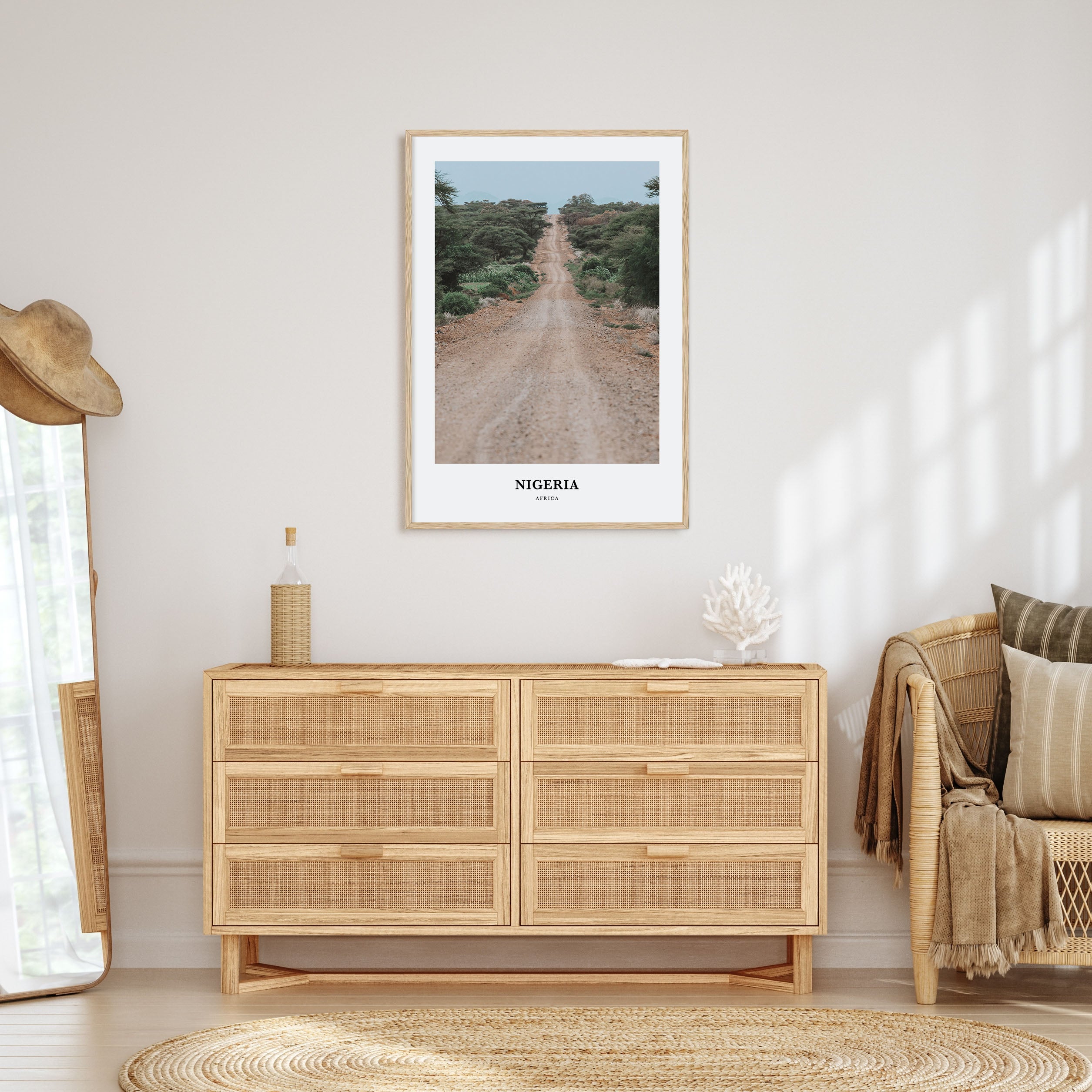 Nigeria Portrait Color Poster