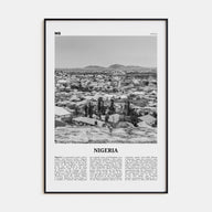 Nigeria Travel B&W No 2 Poster