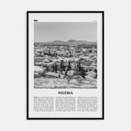 Nigeria Travel B&W No 2 Poster