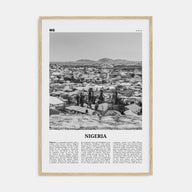 Nigeria Travel B&W No 2 Poster