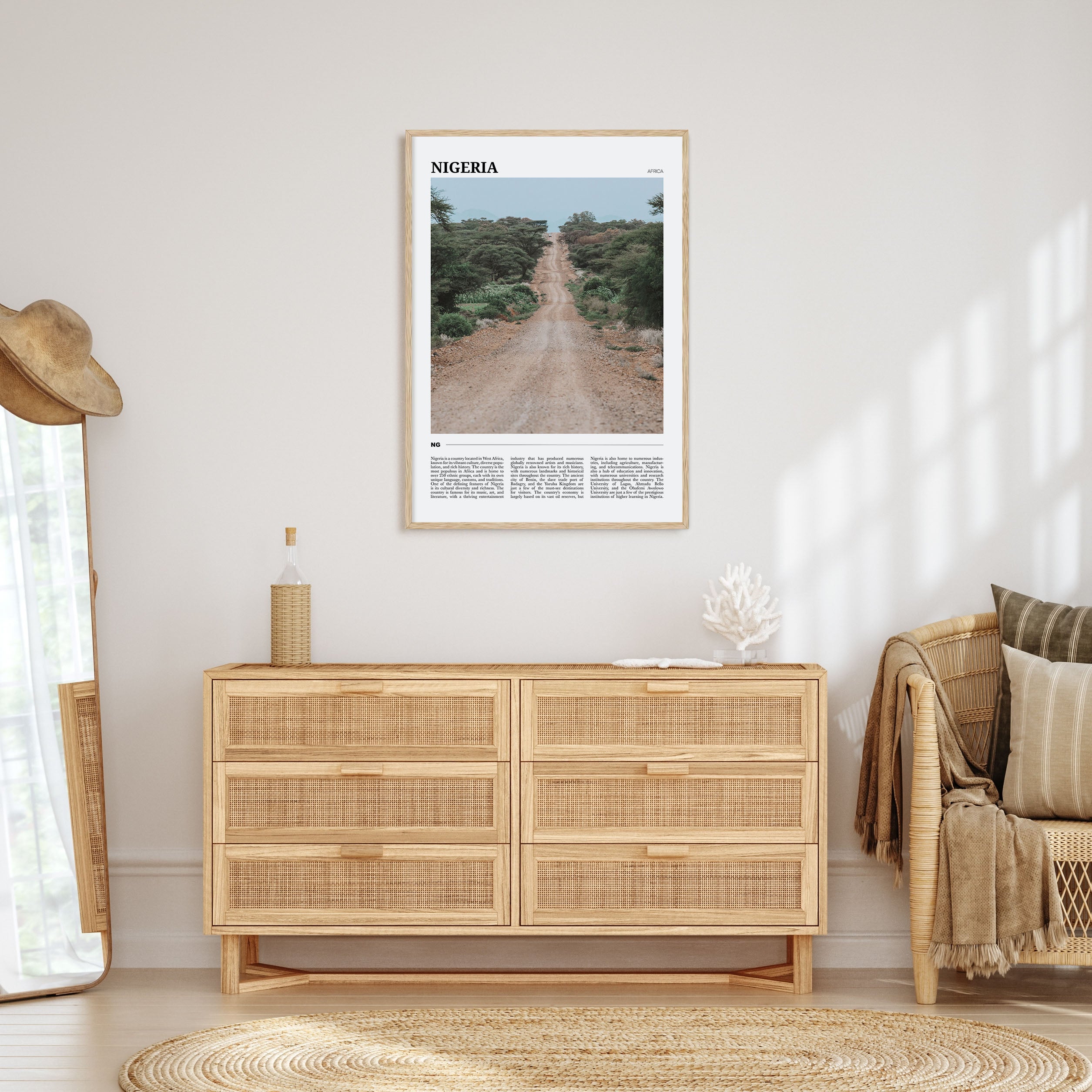 Nigeria Travel Color Poster