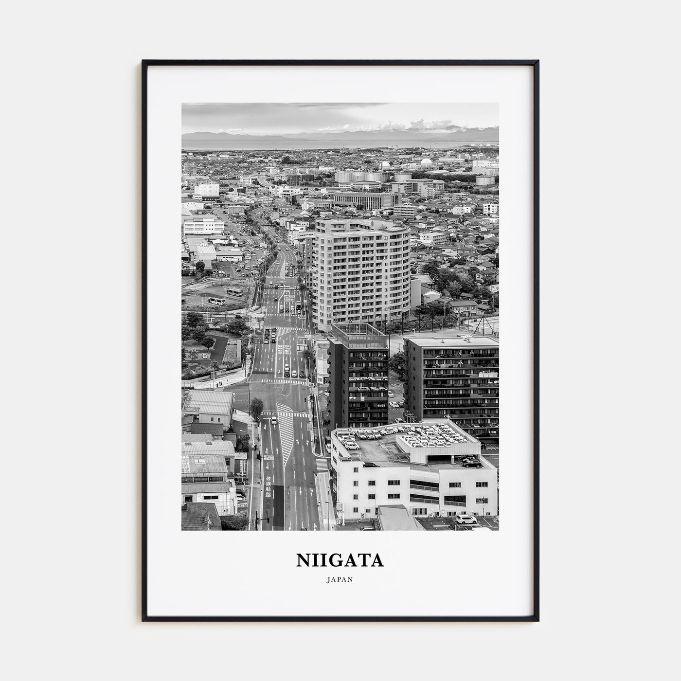 Niigata Portrait B&W Poster