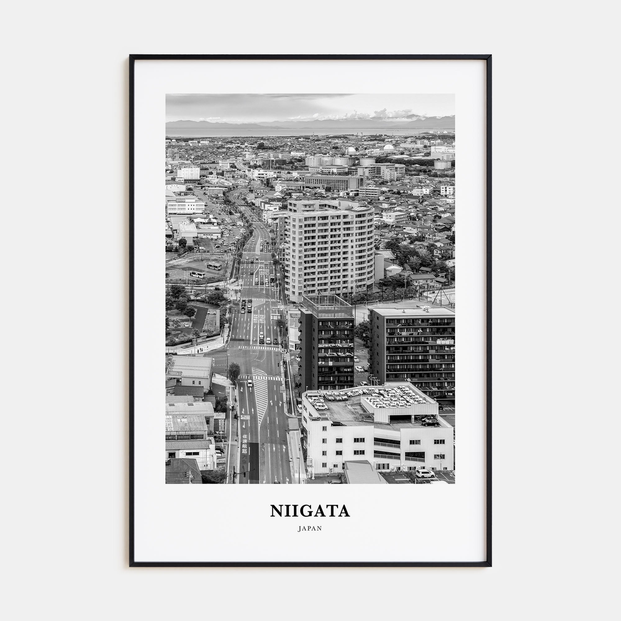 Niigata Portrait B&W Poster