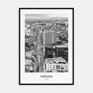 Niigata Portrait B&W Poster
