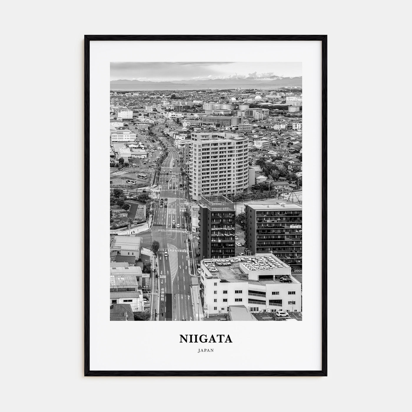 Niigata Portrait B&W Poster