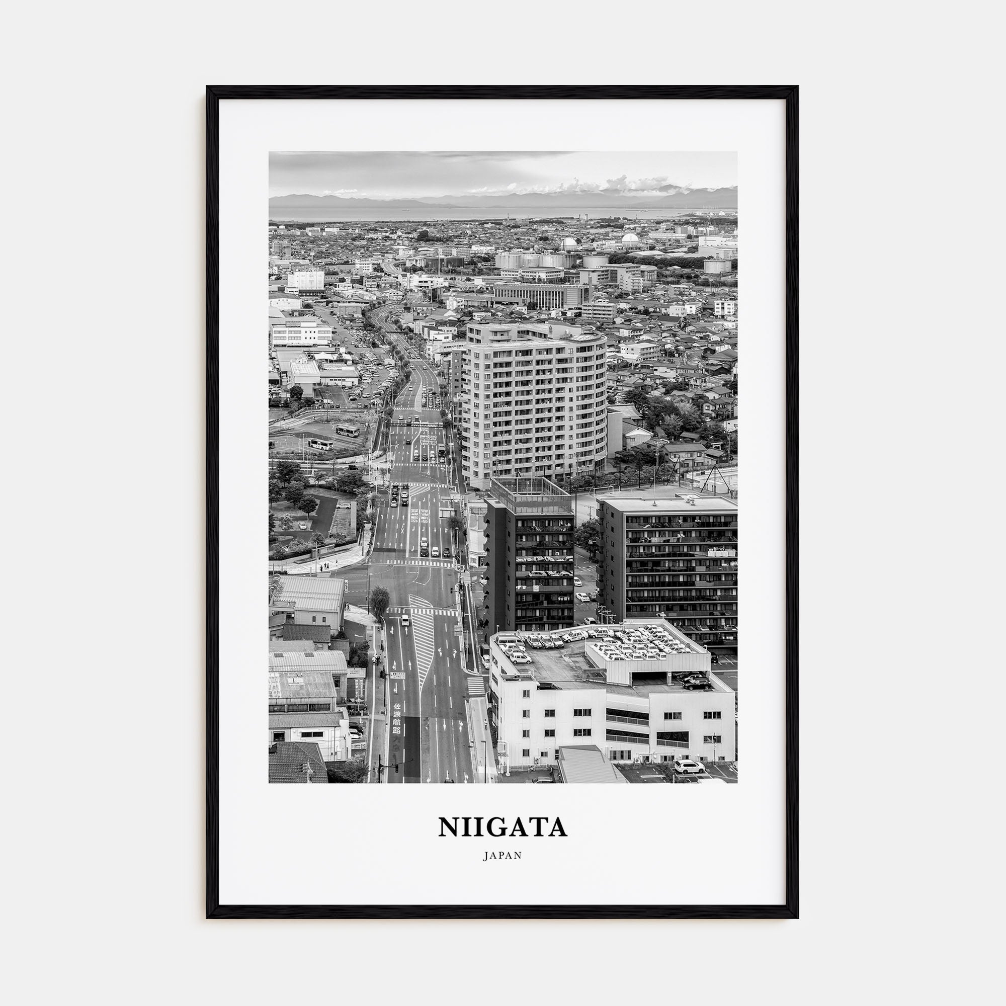 Niigata Portrait B&W Poster