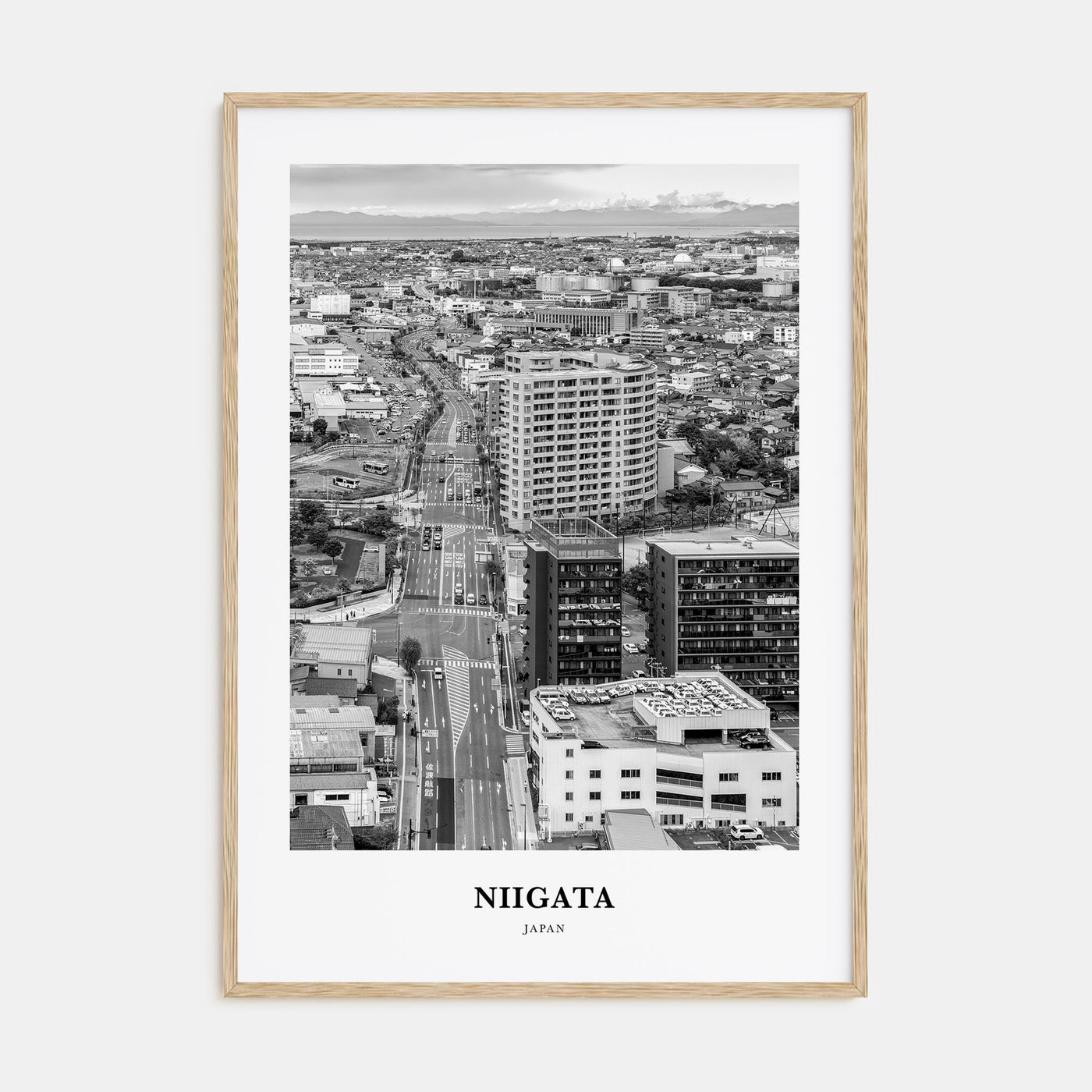 Niigata Portrait B&W Poster