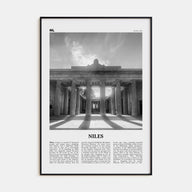Niles Travel B&W Poster