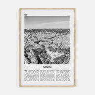 Nîmes Travel B&W Poster