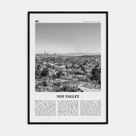 Noe Valley Travel B&W Poster