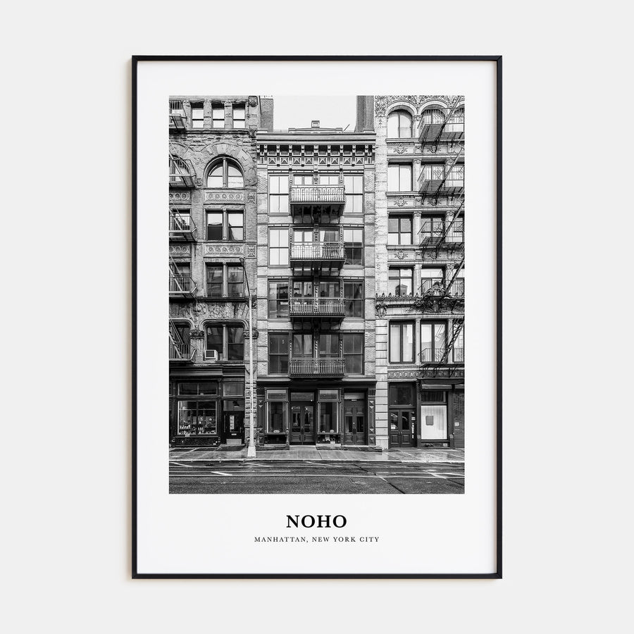 NoHo Portrait B&W Poster