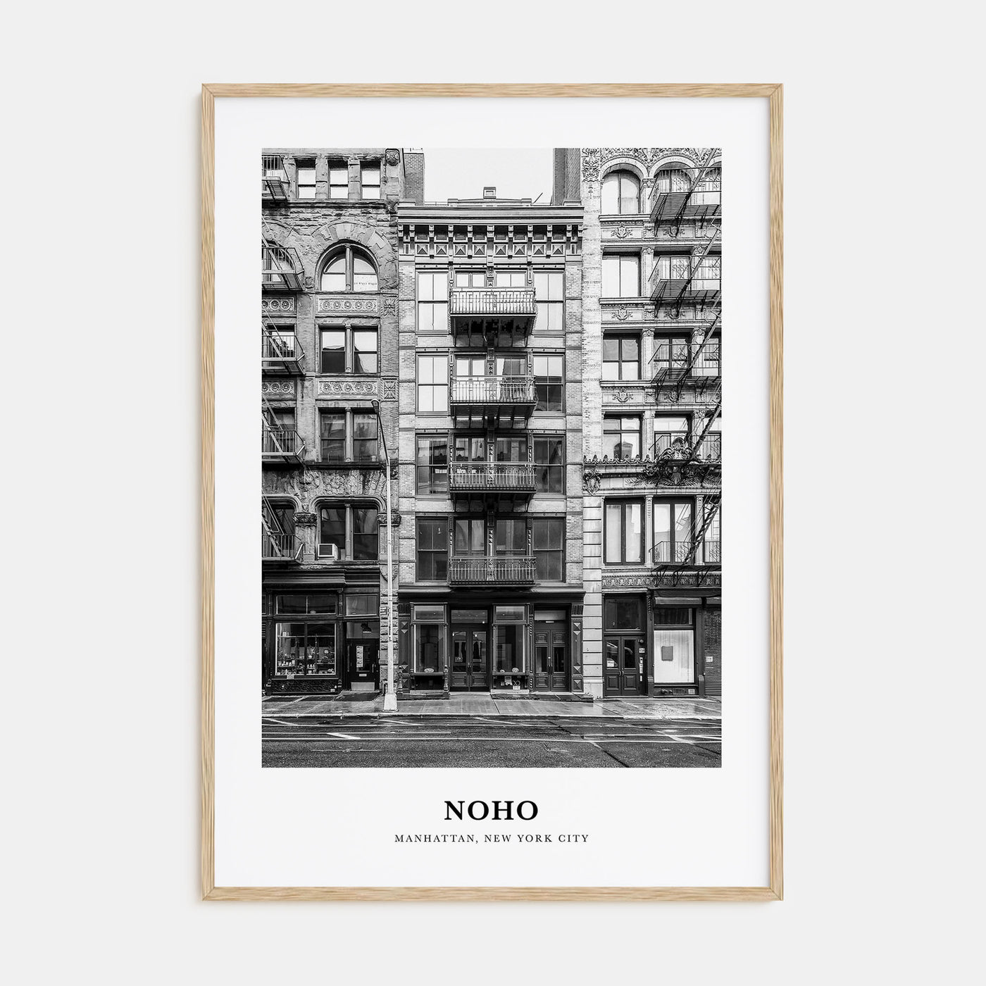 NoHo Portrait B&W Poster